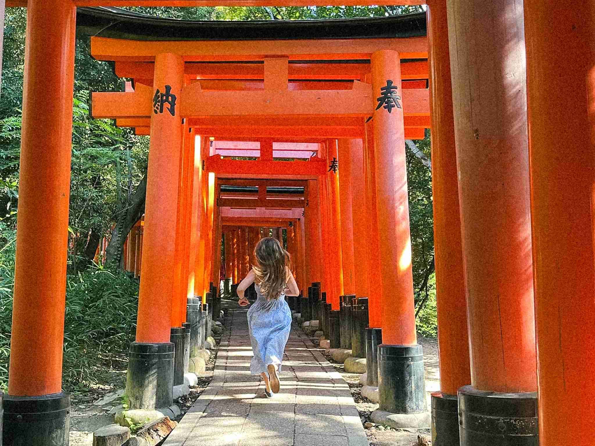 Fushimi Inari torii gates in Kyoto